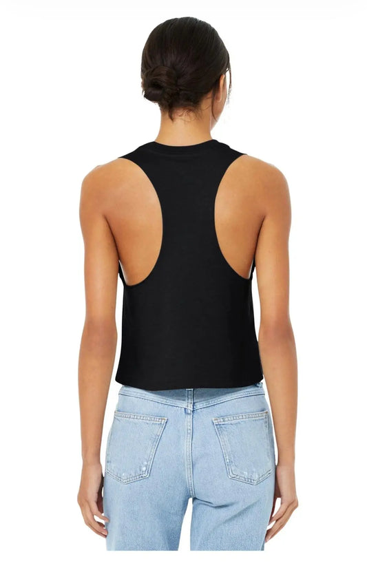 BELLA+CANVAS® Women's Racerback Cropped Tank (Printed)