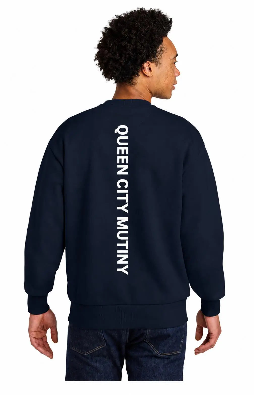 Next Level Apparel® Heavyweight Sweatshirt Front(Embroidered) Back(Printed)