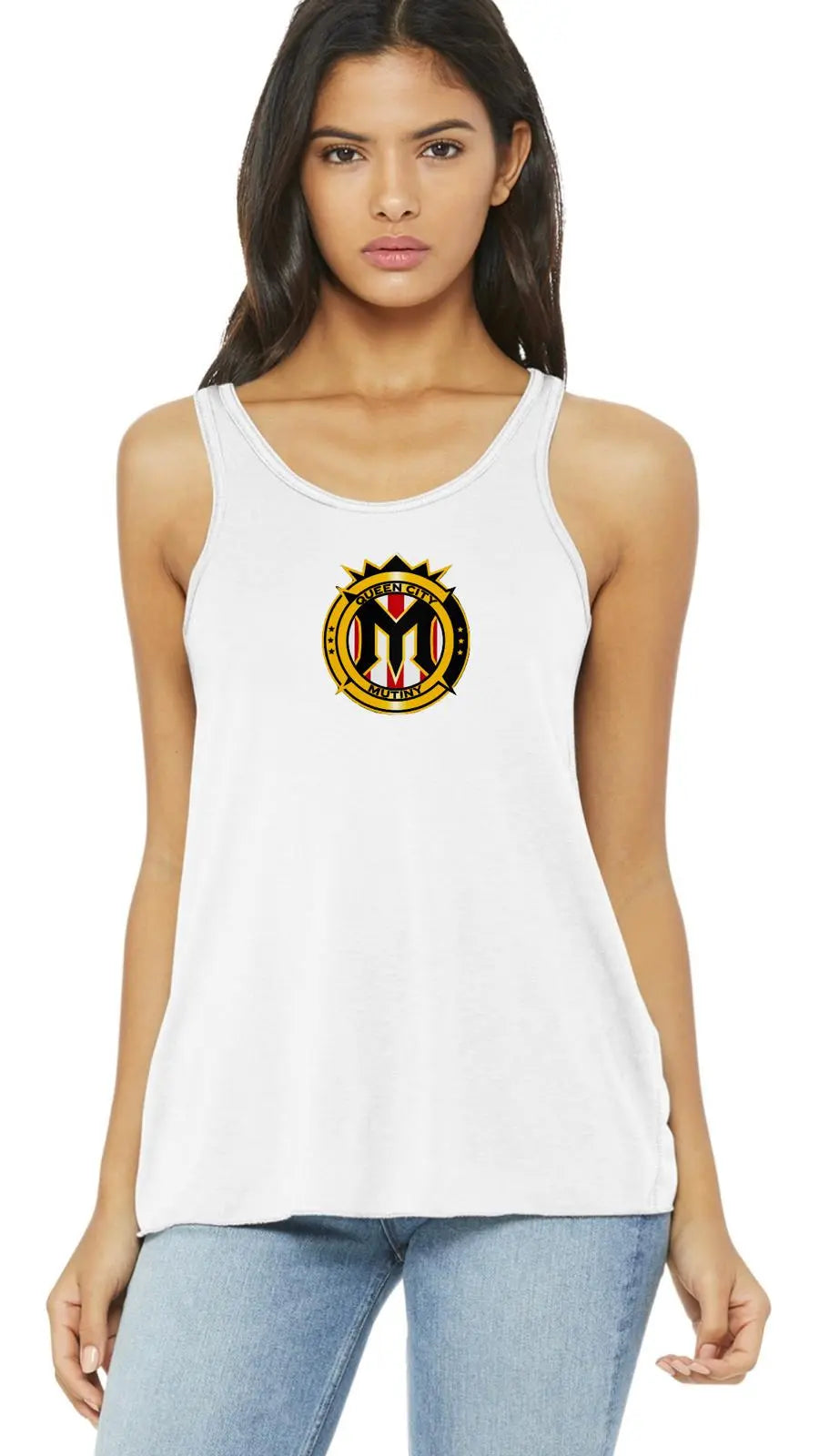 BELLA+CANVAS® Women's Flowy Racerback Tank (Printed)