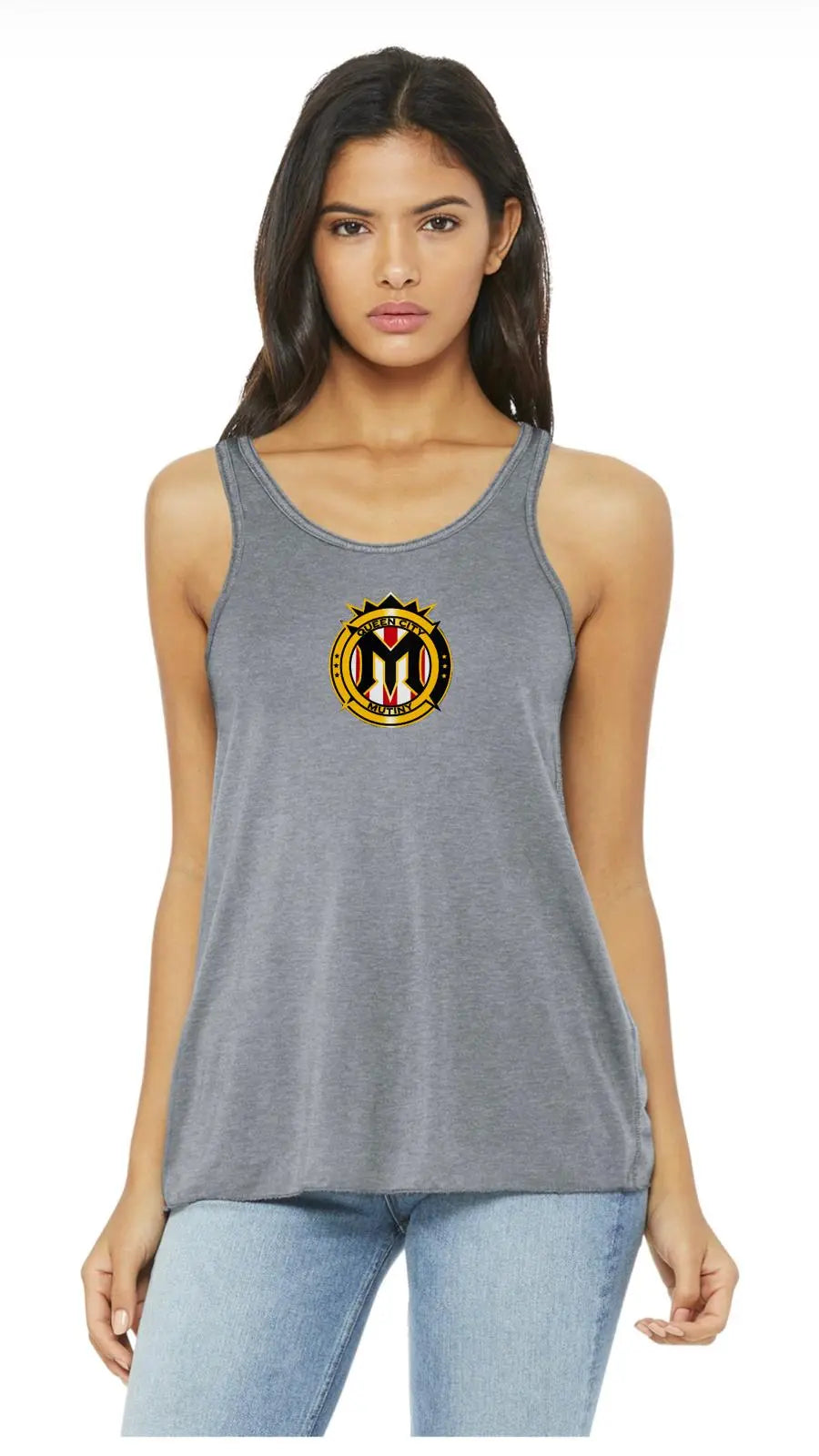 BELLA+CANVAS® Women's Flowy Racerback Tank (Printed)