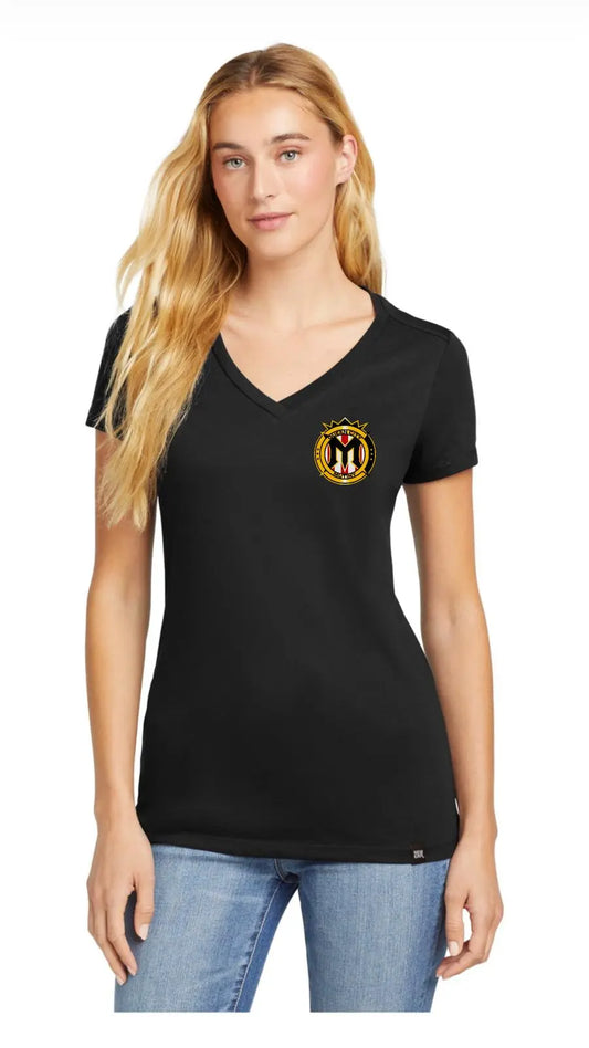 New Era® Women's Heritage Blend V-Neck Tee (Printed)