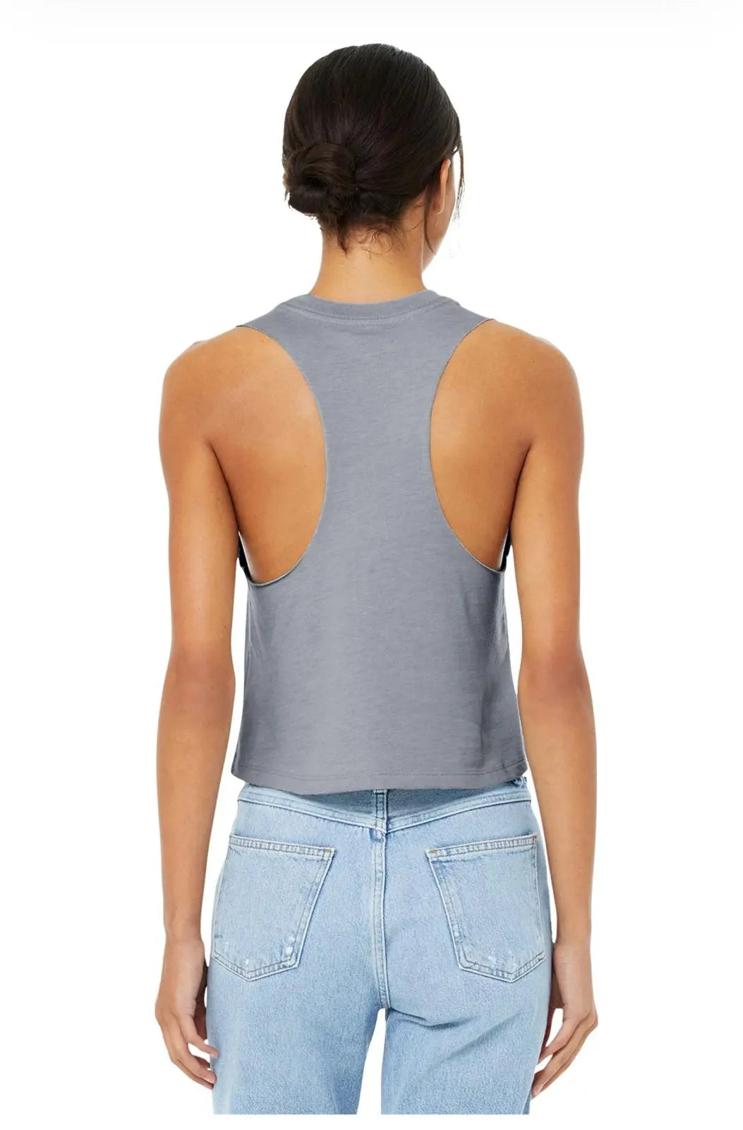BELLA+CANVAS® Women's Racerback Cropped Tank (Printed)